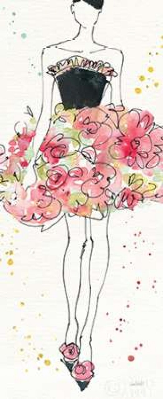 Floral Fashion II Poster Print by Anne Tavoletti - Item # VARPDX29909
